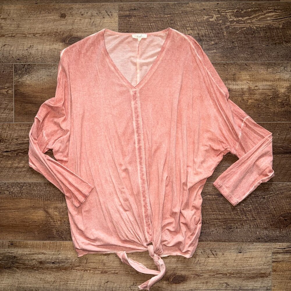 Easel dolman sleeve top burnt orange Size Small NWOT